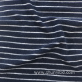 Customized Color Stripe Pattern Cotton55 Poly45 One Side Brush Weft Knitted Ant Fleece Fabric for Coat Home Textile